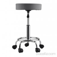 Height Adjustable Salon Stool 360 Degree Swivel Hydraulic Rolling Beauty Chair   